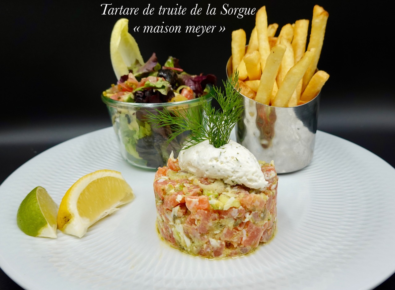 Tartare de truite de la sorgue en gravlax
"Maison MEYER"
